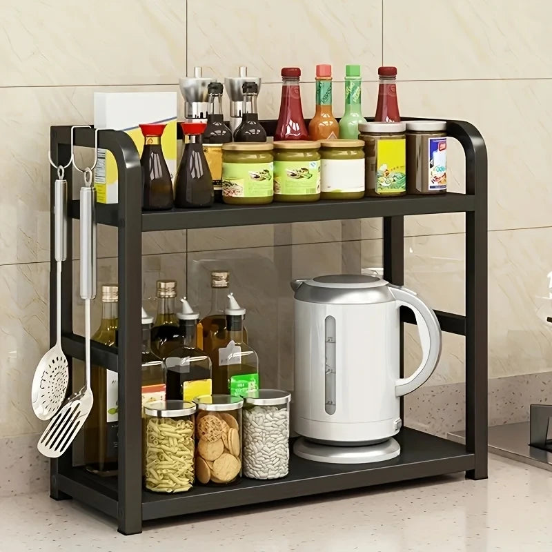 2-Tier Metal Counter Shelf