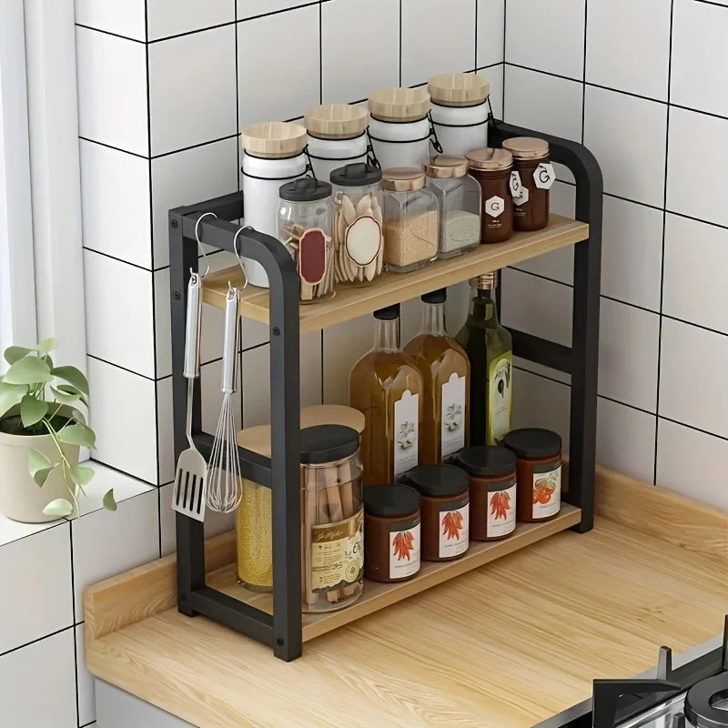 2-Tier Metal Counter Shelf