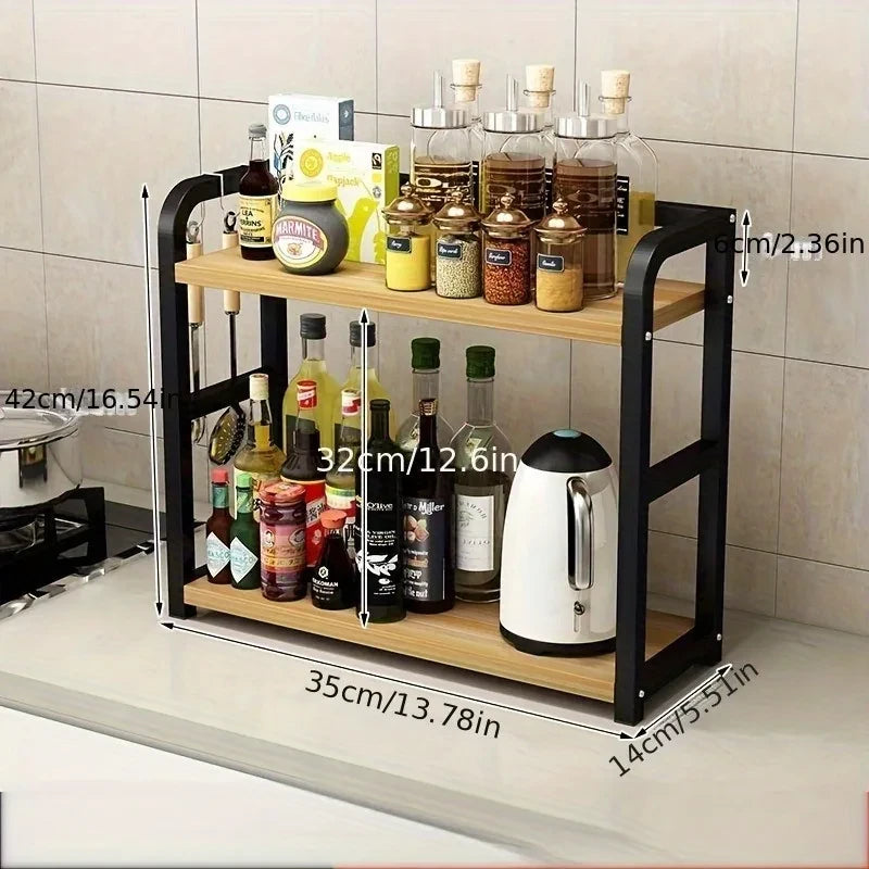 2-Tier Metal Counter Shelf
